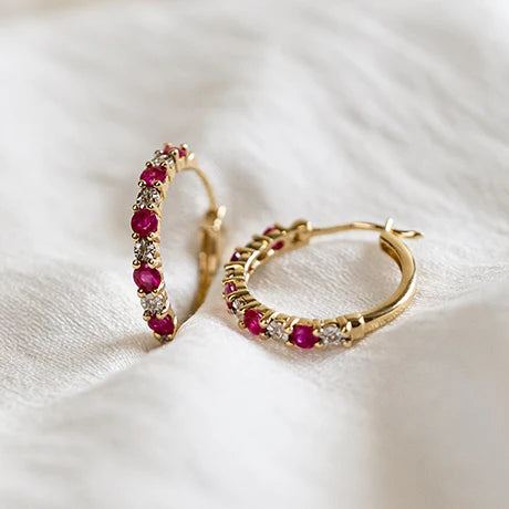 Coloured Stone Earrings