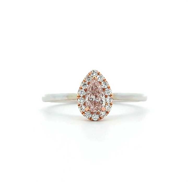 18KT White and Rose Gold 0.42ctw Diamond Estate Ring