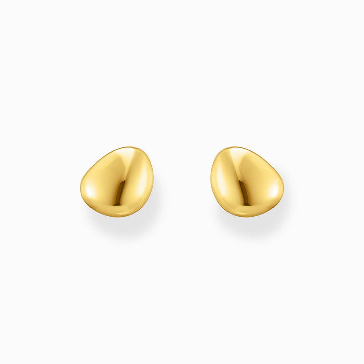 Thomas Sabo 18K Gold Plated Ear Studs In Organic Shape
