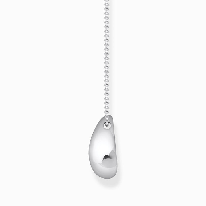 Thomas Sabo 45 - 50cm Sterling Silver Necklace With Pendant In Organic Drop-Shape