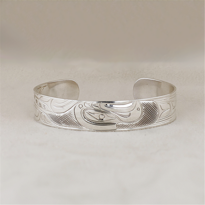 Sterling Silver Hand Engraved Bangle Bracelet