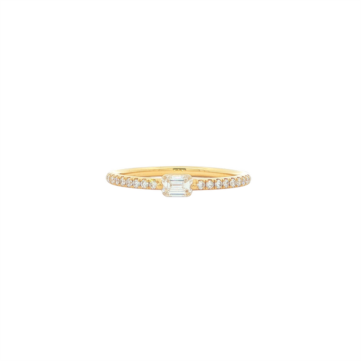18KT Yelow Gold 0.32ctw Diamond Band