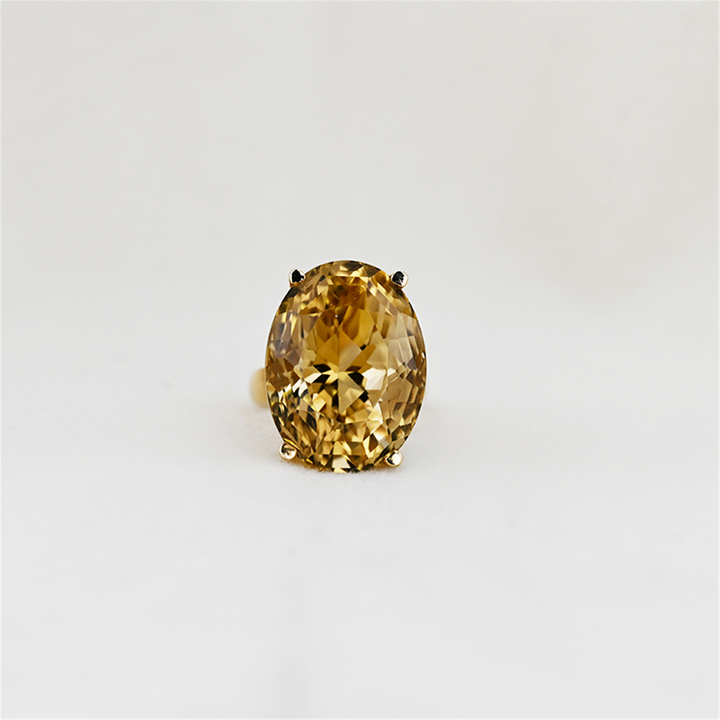 14K Yellow Gold Citrine Ring