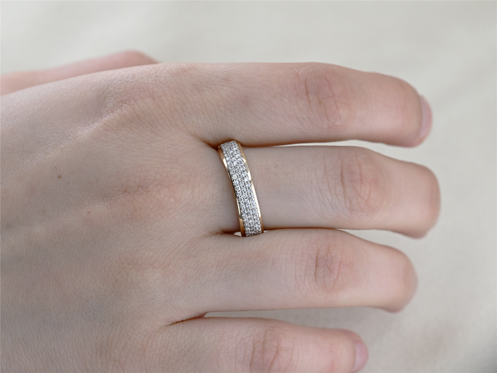 14K Yellow Gold 0.45ctw Diamond Estate Cluster Ring