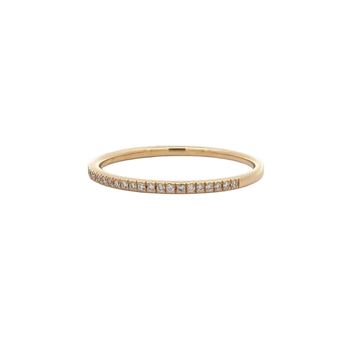 18KT Yellow Gold 0.09ctw Diamond Band