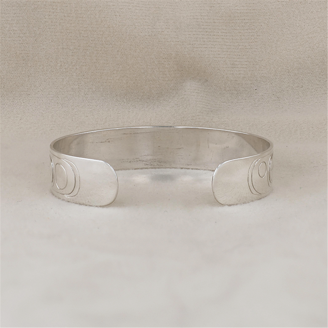 Sterling Silver Hand Engraved Bangle Bracelet