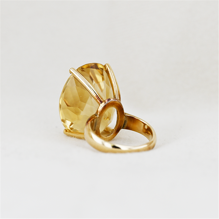 14K Yellow Gold Citrine Ring