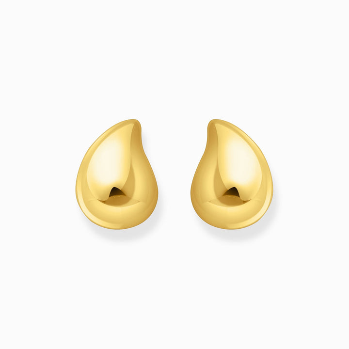 Thomas Sabo Gold-Plated Earrings In Organic Drop-Shape