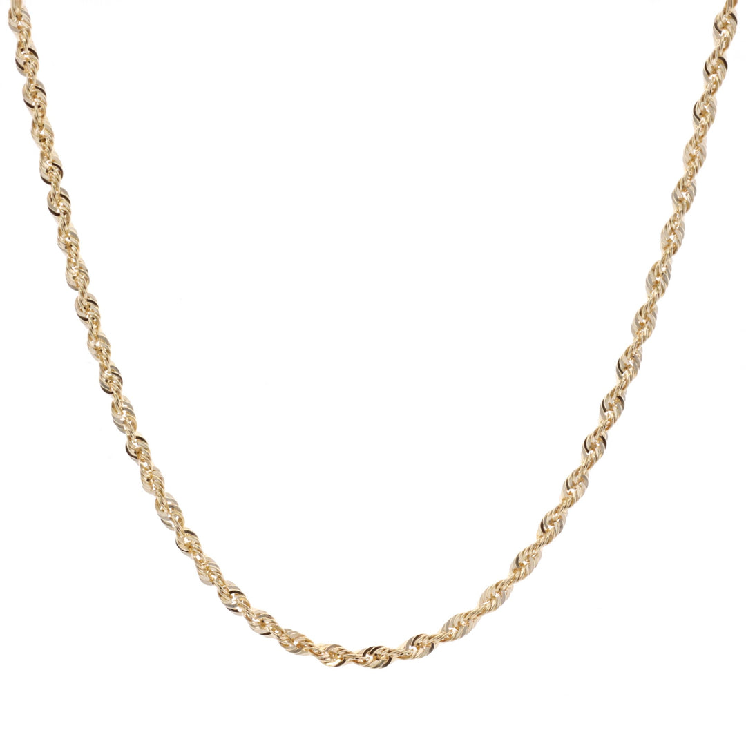 14KT Yellow Gold 18" 1.1mm Rope Chain