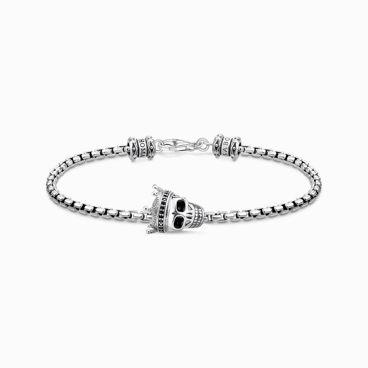 Thomas Sabo Sterling Silver Skull Crown Bracelet