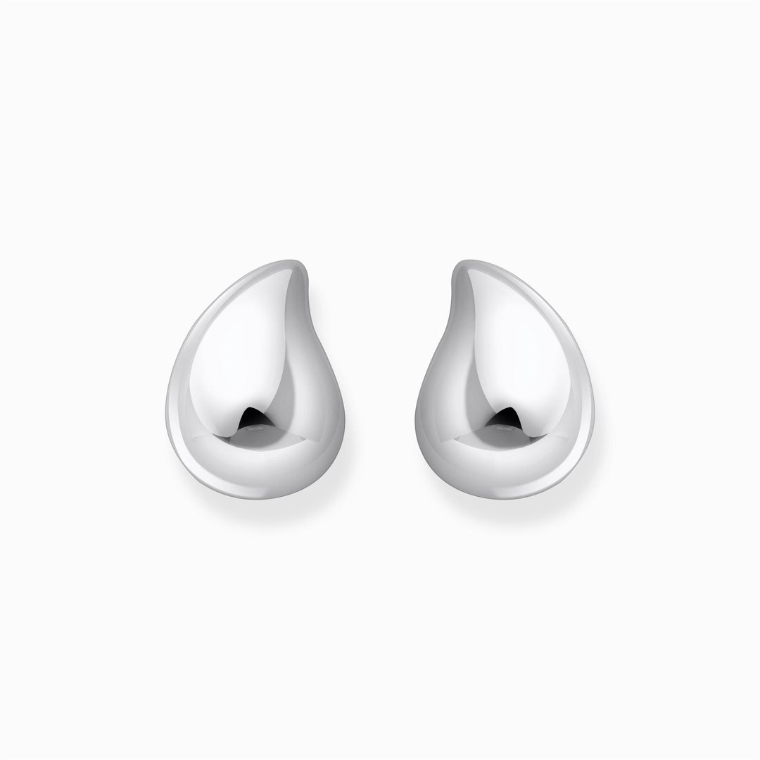 Thomas Sabo Silver Earrings In Organic Drop-Shape