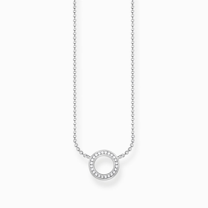 Thomas Sabo Sterling Silver CZ Small Circle Necklace
