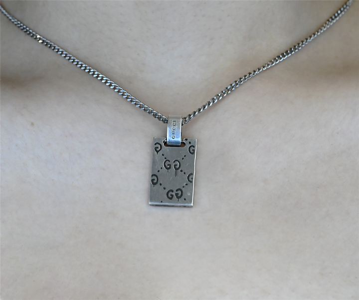 Sterling Silver Gucci Ghost Estate 20+2" Necklace