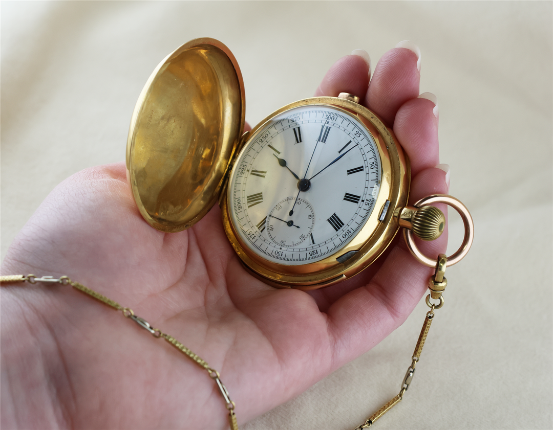 18K Yellow Gold 1900s Pocket Watch