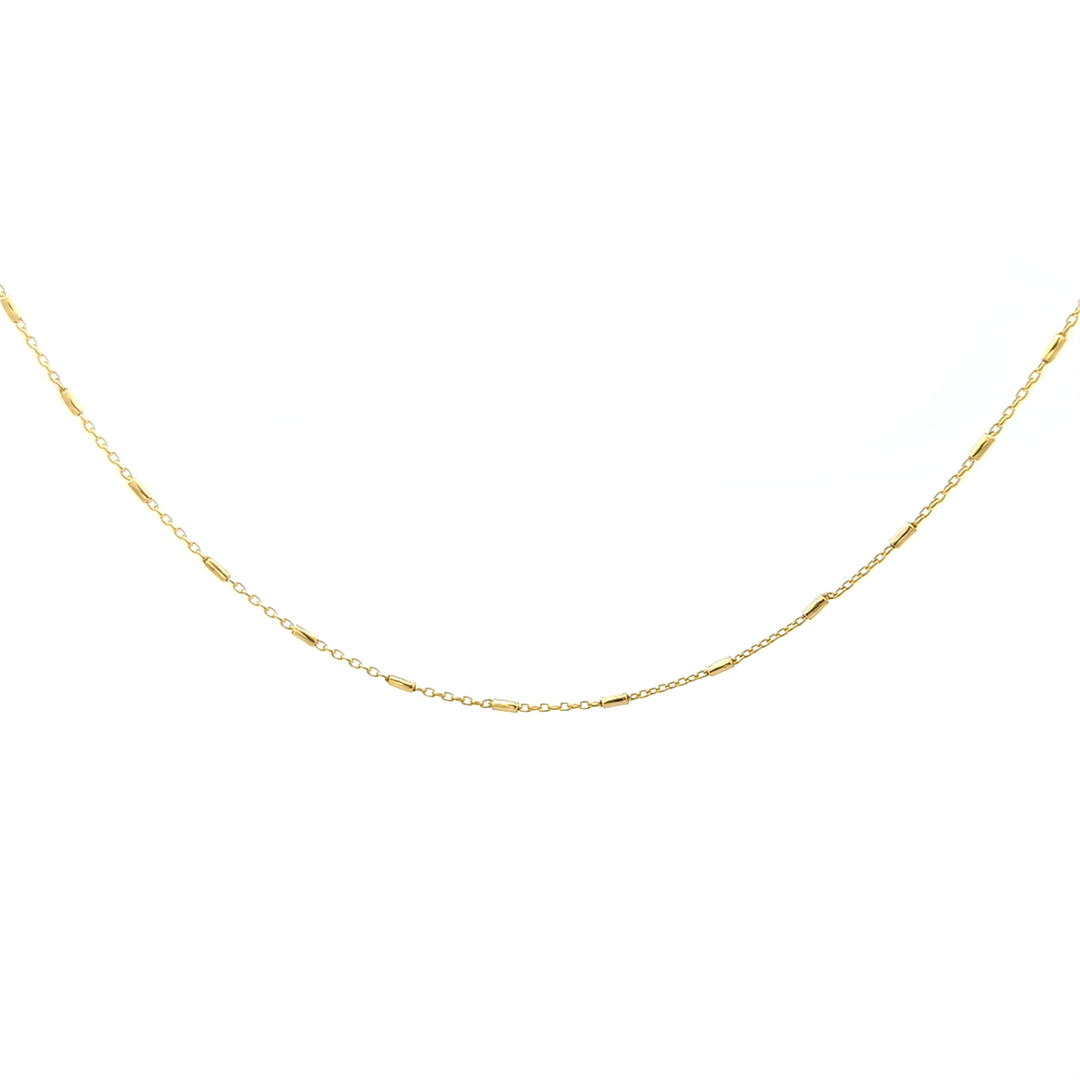 14KT Yellow Gold 16" Fancy Link Chain