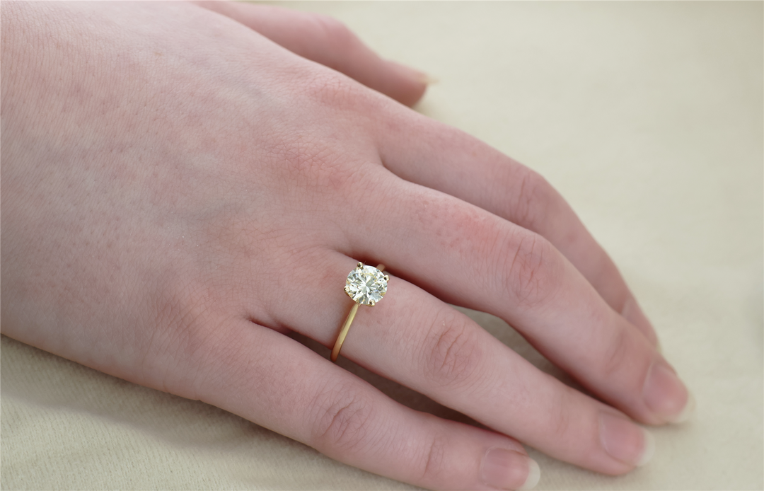 18K Yellow Gold 1.58ctw Diamond Engagement Ring