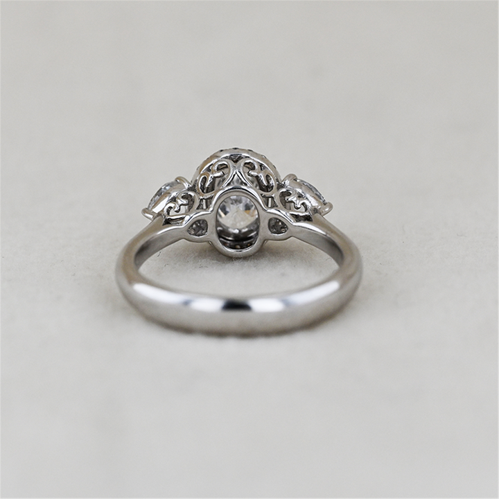 18KT White Gold 1.43ctw Lab-Grown Diamond Engagement Ring