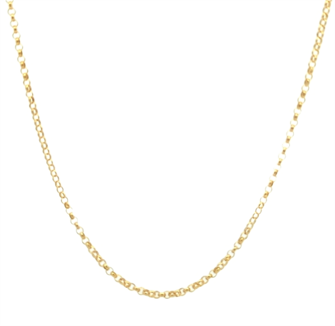 14KT Yellow Gold 16" 2.0mm Rolo Chain