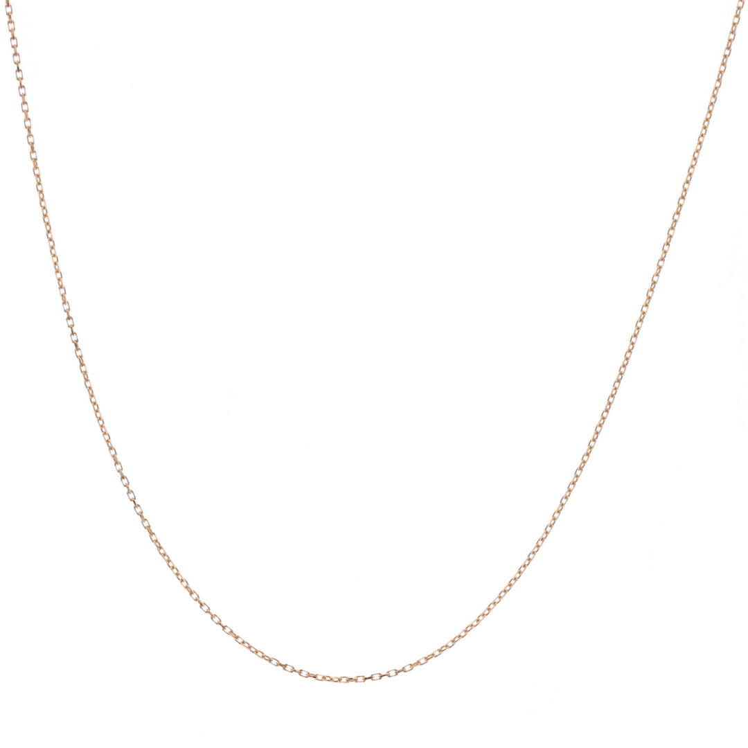 14KT Yellow Gold 16" 1mm Cable Chain