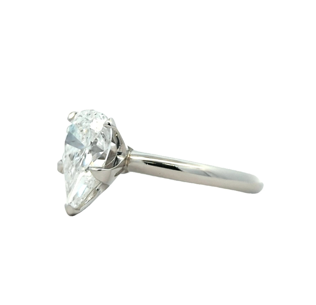 Platinum 2.42ctw Diamond Estate Engagement Ring