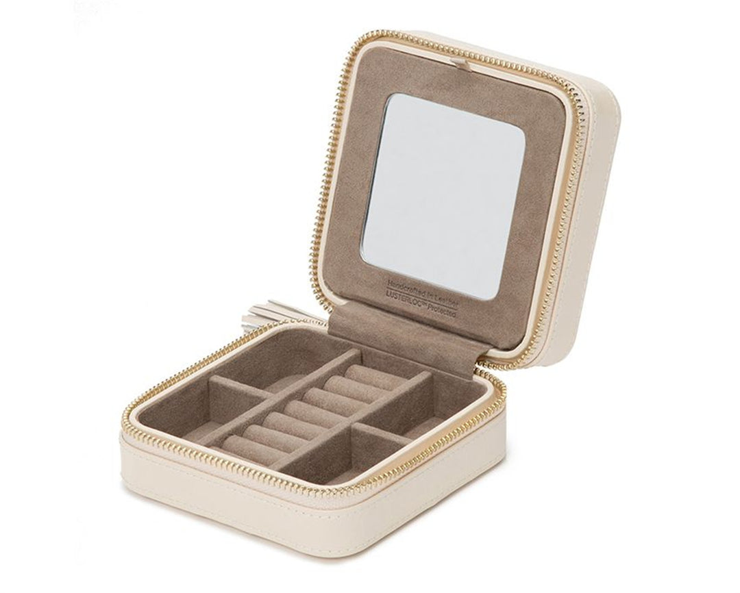 Caroline Zip Travel Case - Ivory