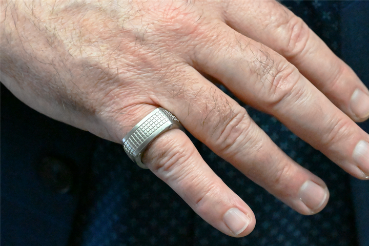 Stainless Steel Montblanc Men's Wedding Band