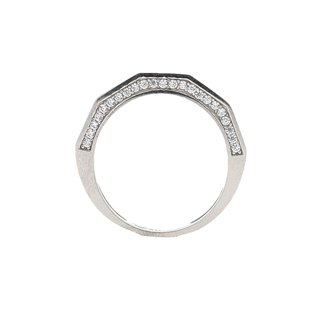 10KT White Gold CZ Ring