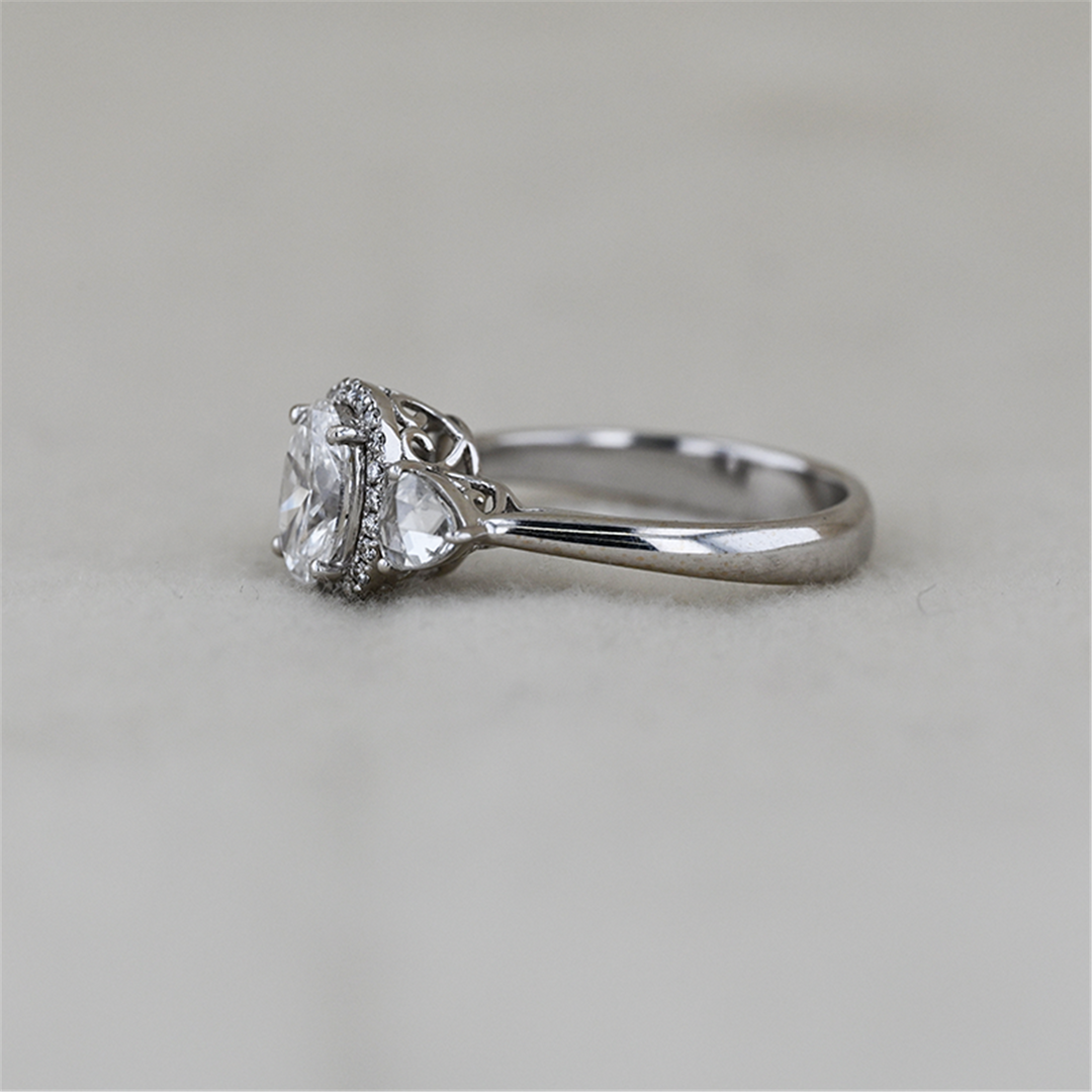 18KT White Gold 1.43ctw Lab-Grown Diamond Engagement Ring