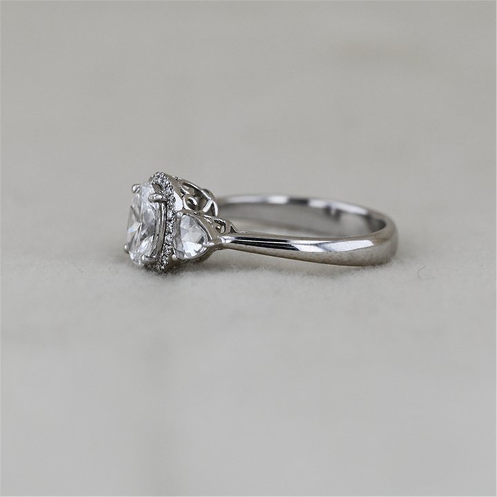 18KT White Gold 1.43ctw Lab-Grown Diamond Engagement Ring