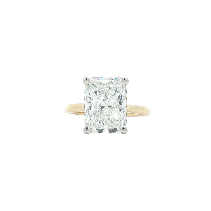 18KT Two-Toned 5.27ctw Lab Grown Diamond Engagement Ring