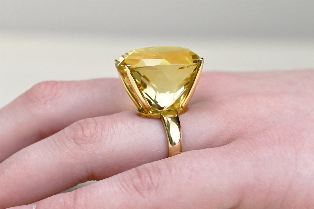 14K Yellow Gold Citrine Ring