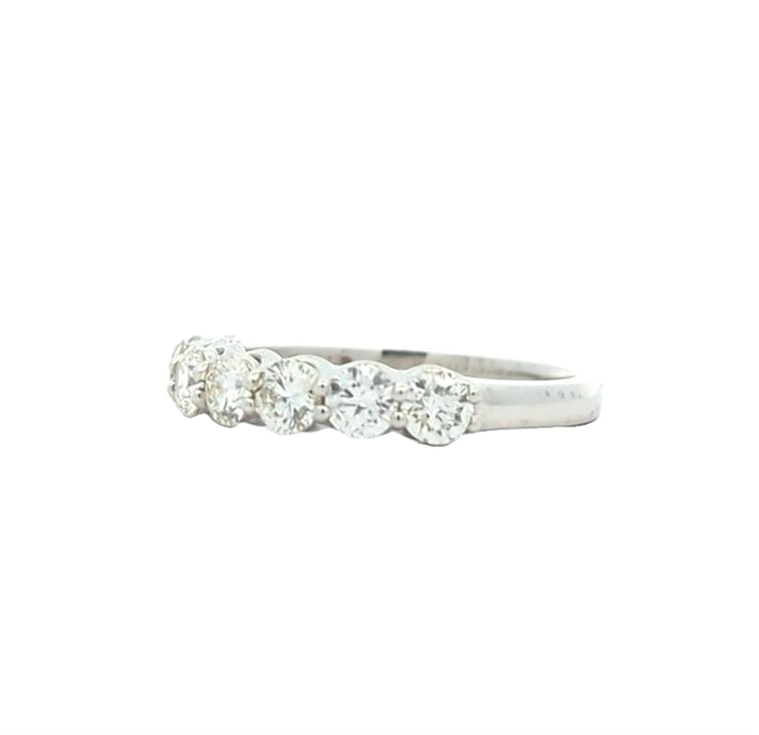 14KT White Gold 1.00ctw Diamond Estate Band