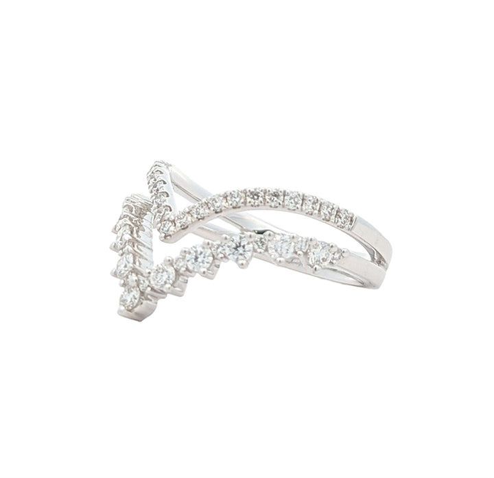 18KT White Gold 0.61ctw Diamond Ring