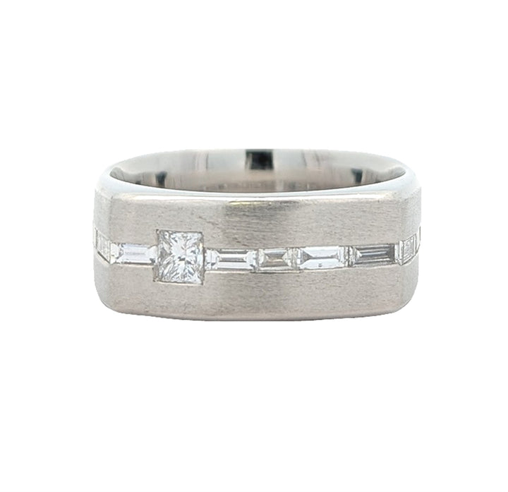 Platinum Men's Diamond Estate Band