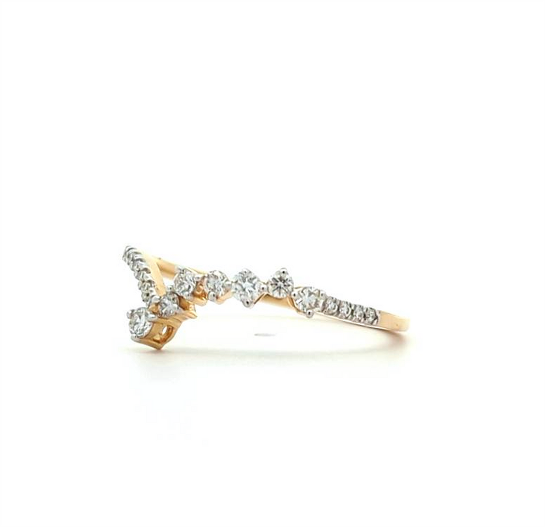 14KT Yellow Gold 0.25ctw Diamond Ring