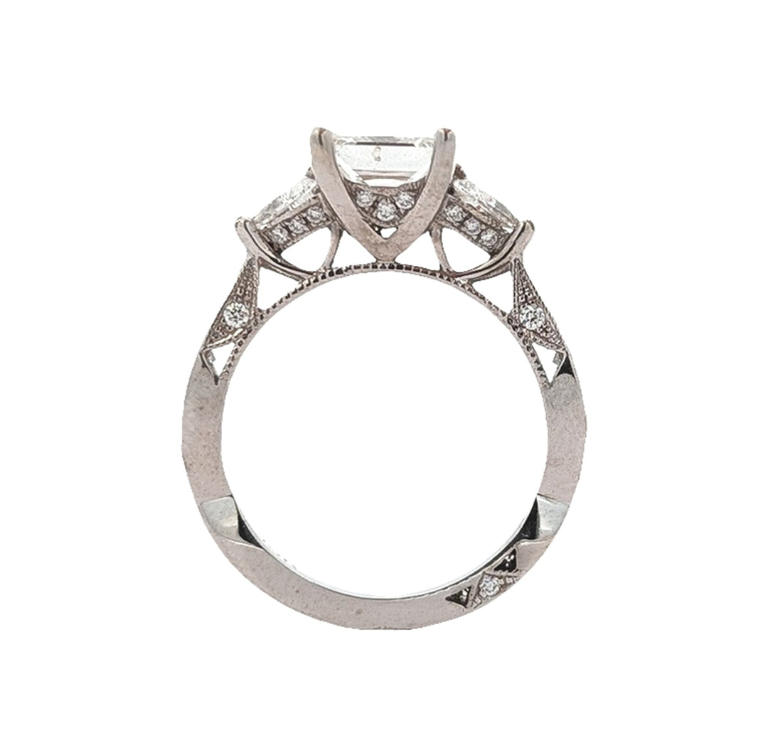 18KT White Gold 2.30ctw Diamond Estate Engagement Ring