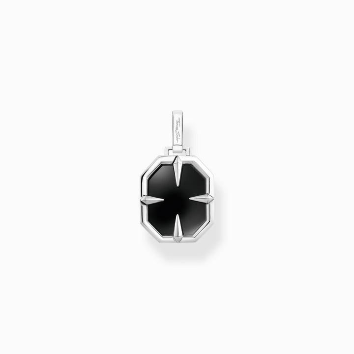 Thomas Sabo Sterling Silver Black Compass Star Pendant