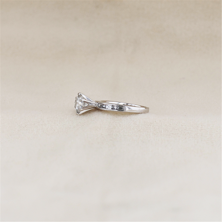 18K White Gold 1.22ctw Lab-Grown Diamond Engagement Ring