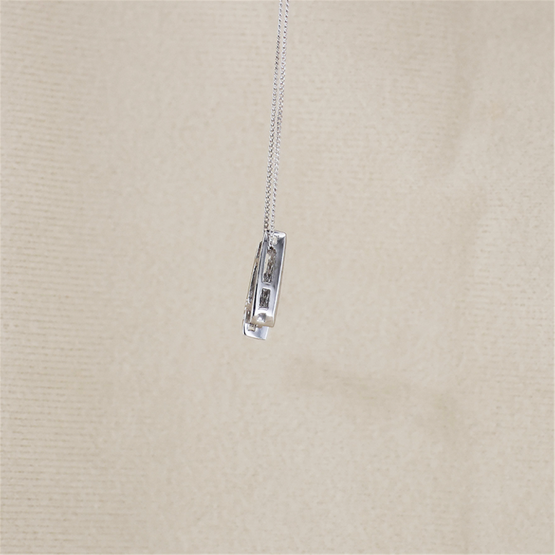 10K White Gold 0.17ctw Diamond 20" Necklace