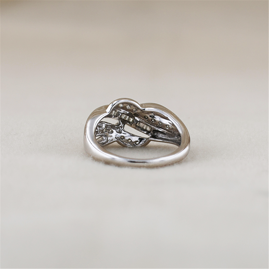 10K White Gold 0.29ctw Diamond Estate Ring