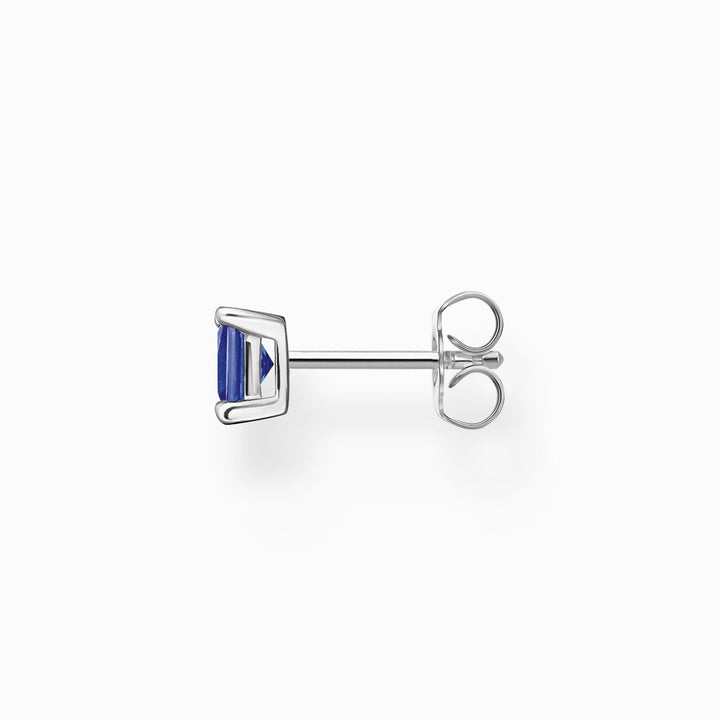 Thomas Sabo Single Ear Stud with Blue Stone - Silver