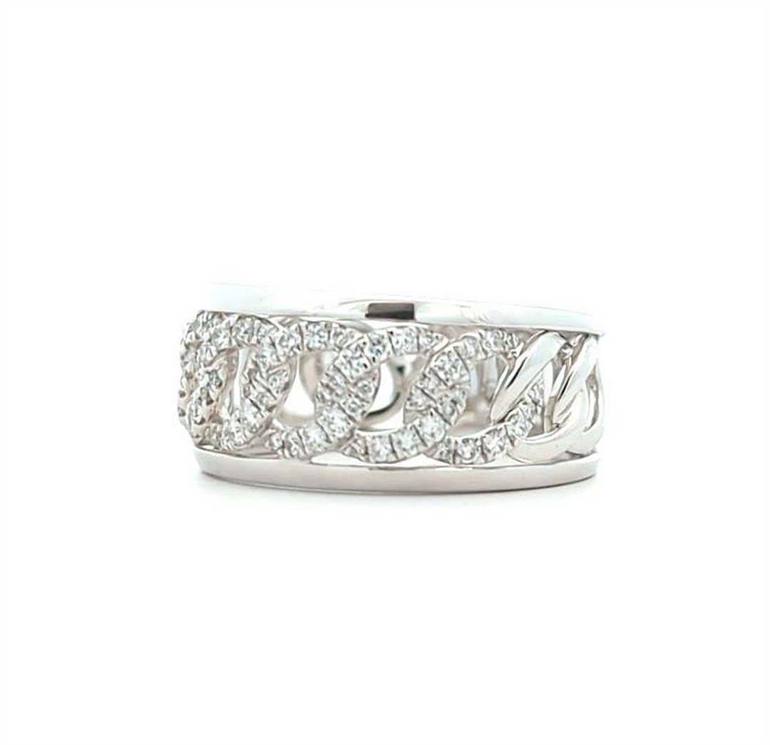 18KT White Gold 0.44ctw Diamond Ring