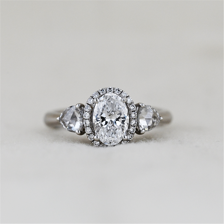 18KT White Gold 1.43ctw Lab-Grown Diamond Engagement Ring