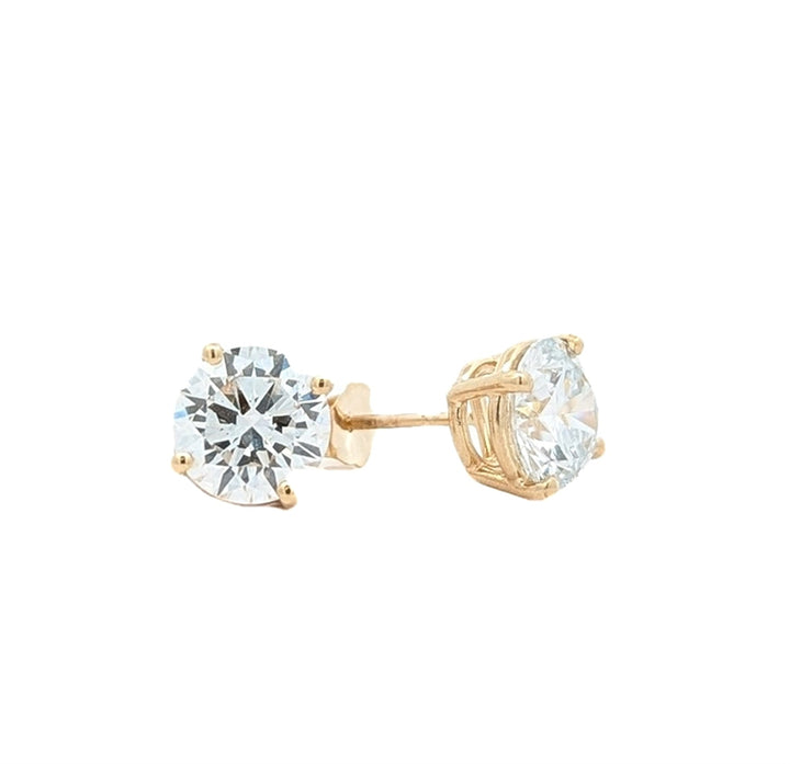 14KT Yellow Gold 3.00ctw Lab Grown Diamond Stud Earrings