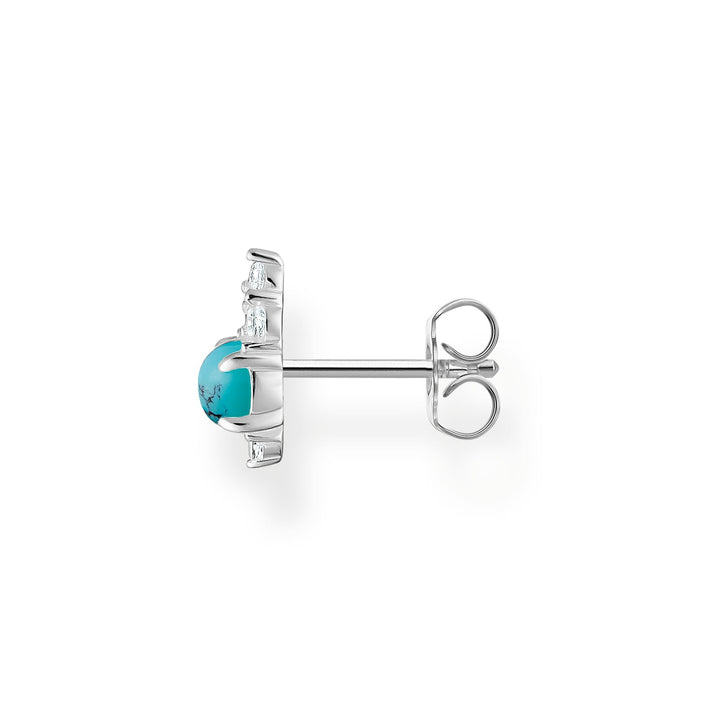 Single Ear Stud Turquoise Stone