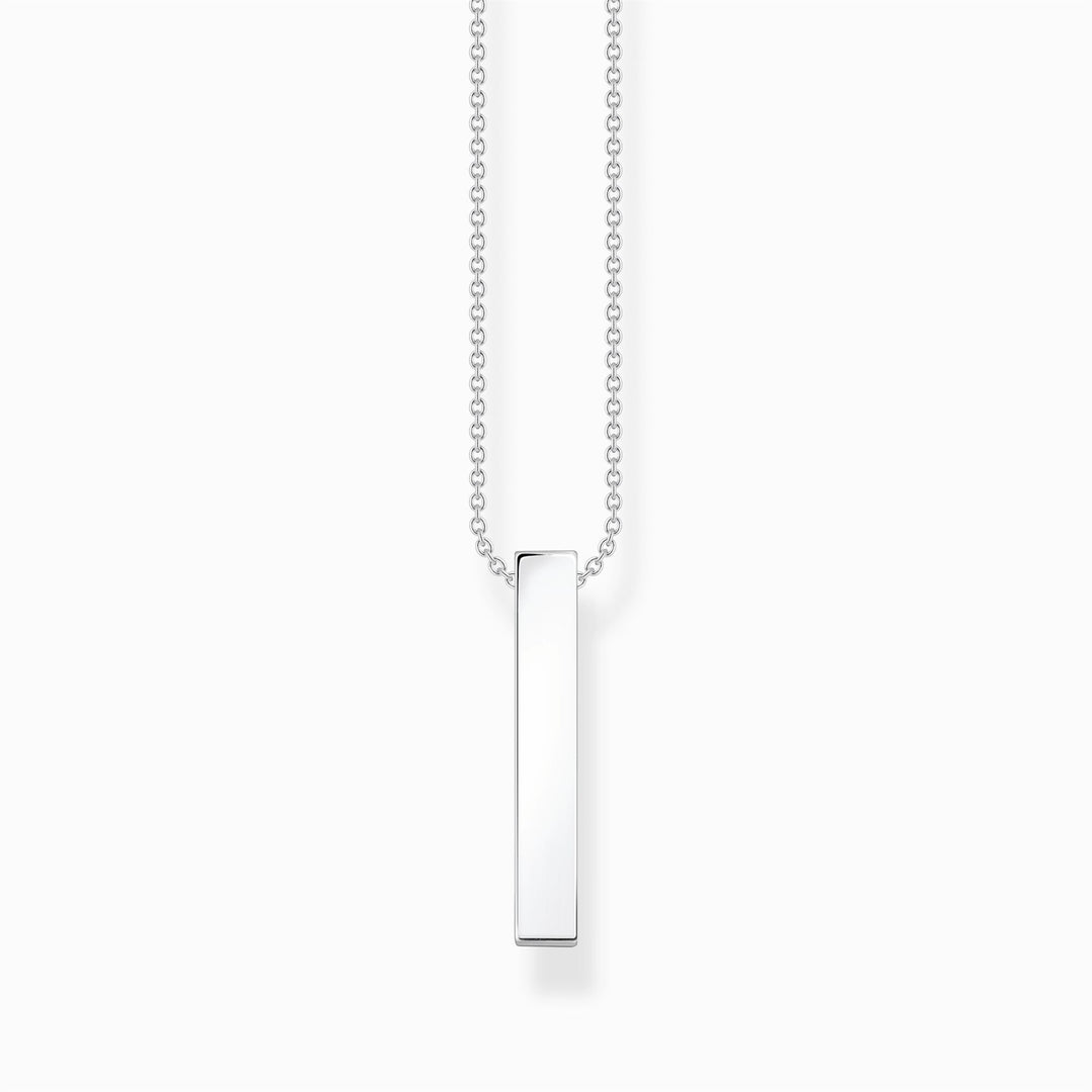 Thomas Sabo Sterling Silver CZ Bar Necklace