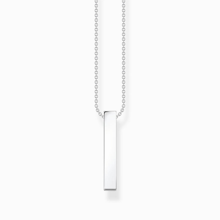 Thomas Sabo Sterling Silver CZ Bar Necklace