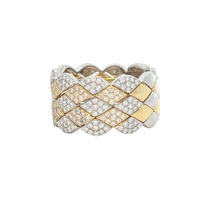 Simon G - 18KT Yellow and White Gold 0.77ctw Diamond Ring