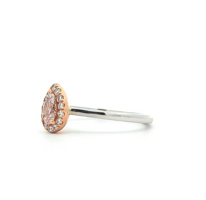 18KT White and Rose Gold 0.42ctw Diamond Estate Ring