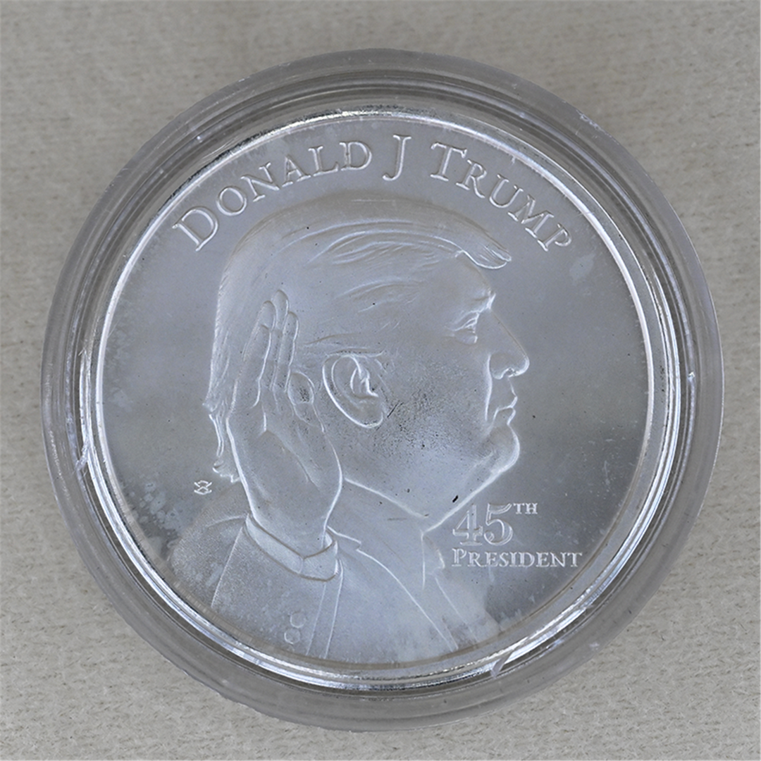Sterling Silver Donald Trump White House 1oz Coin